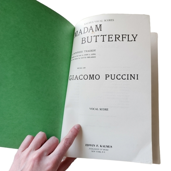 VINTAGE BOOK: Puccini Madam Butterfly A Japanese Tragedy Opera Vocal Score - Picture 8 of 10
